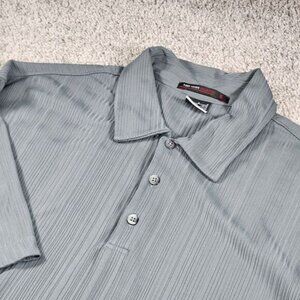 Nike Tiger Woods Shirt Mens Large Collection Dri Fit Golf Polo Rib Performance